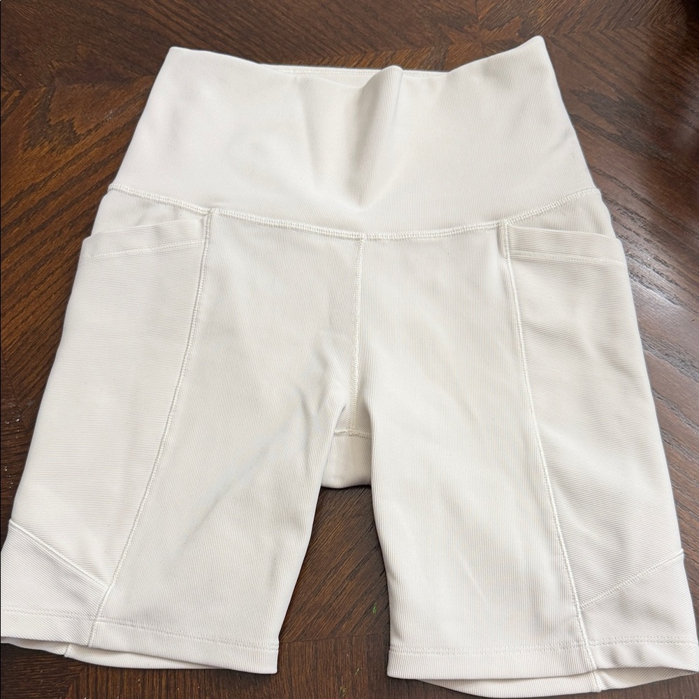 Elegant Cream Women's Bike Shorts